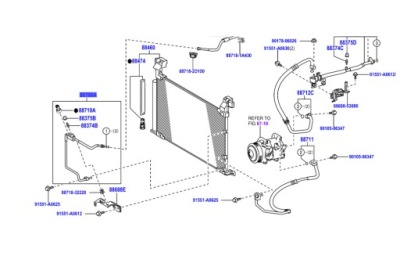 Lexus is 15-18 2,0 turbo шланг трубка тонка датчик кондиціонер кондиціонера фото №1