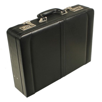 AKTÓWKA NESESER CZARNY DYPLOMATKA TORBA TECZKA NA DOKUMENTY A4 NA LAPTOPA