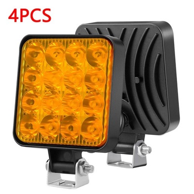 2/4/8/20 PIEZAS DIODO LUMINOSO LED COCHES FARO DO DE FUNCIONAMIENTO 12V 24V 16DIODO LUMINOSO LED 48W REFLE~9261  