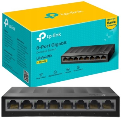 Switch TP-LINK LS1008G 8 portów 10/100/1000 Mbps