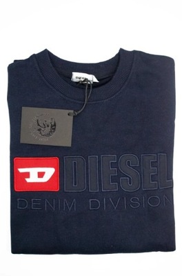 Bluza Męska Diesel, wyszywane logo, kolor granatowy, rozmiar S