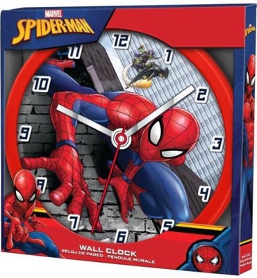 Zegar ścienny Wall clock 25cm Spiderman