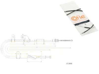 CABLE FRENOS DE MANO SUBARU COFLE  