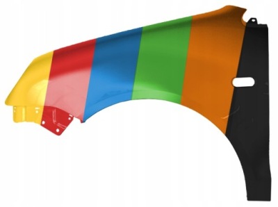 Крыло левый do vw polo iv 9n 01-05 lc3w r8 панель фары фото №1