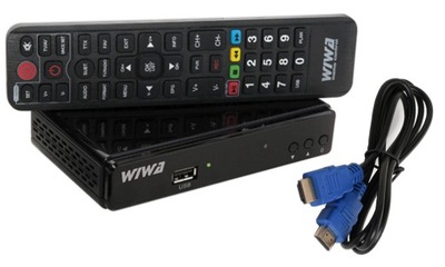 dekoder tuner DVB-T DVB-T2 STB WIWA H265 naziemny