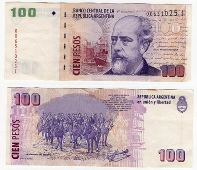 ARGENTYNA 2008-10 100 PESOS