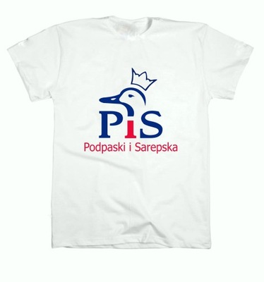 T-shirt koszulka PIS Podpaski i Sarepska biała