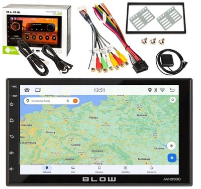 RADIO AUTOMOTIVE 2DIN NAVIGATION GPS MAPS EUROPE ANDROID BLUETOOTH WIFI USB  