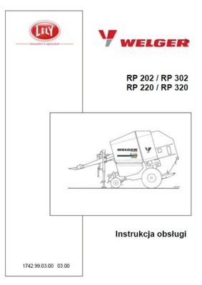 WELGER RP 202/220/302/320 - MANUAL PL (2000)  