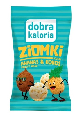 Dobra Kaloria kulki Ziomki ananas-kokos 24g