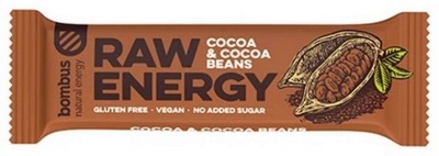 Baton Raw Energy z Ziarnami Kakaowca Bezglu 50g