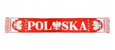Szalik dwustronny Polska 145 cm x 20 cm