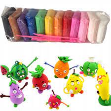 MAGICZNA PLASTELINA PIANKOWA MASA PLASTYCZNA 36 SZT POLIMEROWA PIANKOLINA