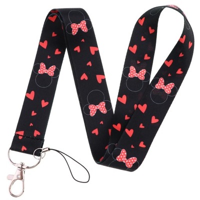 KKZ004 MICKEY&MINNIE STITCH LANYARD PARA KEYS KEYCHAIN BADGE HOLDER ID  