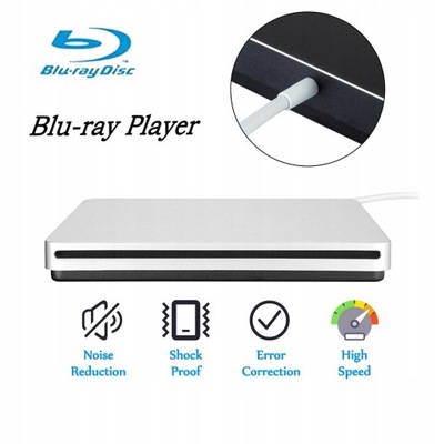 Zewnętrzny napęd 3D Blu Ray DVD USB 3.0 BD Odtwar