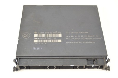 Модуль блок керування сидіння mercedes w221 lift s350 2219002202 фото №1