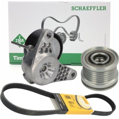 Ina натягувач ремінь + ремінь + ролик генератора до vw passat b8 2.0 tdi фото №1