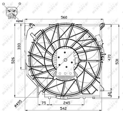 VENTILADOR DEL RADIADOR NRF 47672  