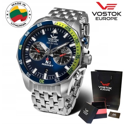 ORYGINALNY ZEGAREK Vostok Europe 6S21-225A708B N1 Rocket