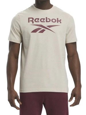 KOSZULKA męska REEBOK beżowa 100071177 sportowa L