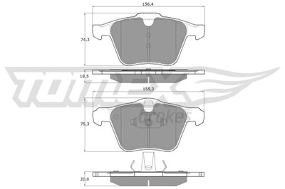 КОЛОДКИ ГАЛЬМІВНИЙ FORD S-MAX 2,5ST 06-