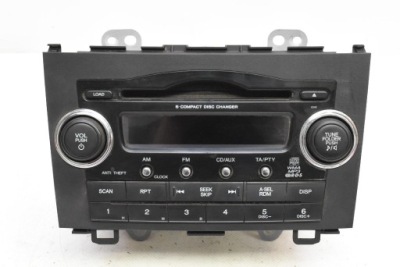 Радіо радіопрогравач 39100-swa-g202-m cd aux mp3 rds honda crv 3 iii 06-09 фото №1