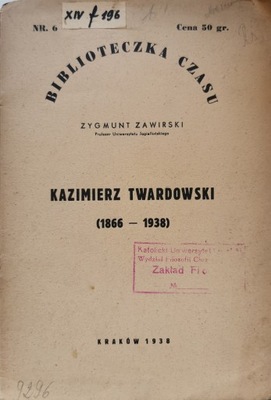 Kazimierz Twardowski Zygmunt Zawirski 1938