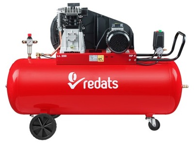 Kompresor tłokowy sprężarka 200L 3kW 400V REDATS