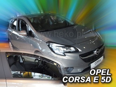 DEFLECTORES HEKO OPEL CORSA D E 5D 2006-2019 PARTE DELANTERA  