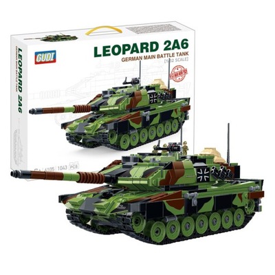 Klocki GUDI Czołg Leopard 2 A6 2618 1043 el.