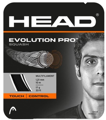Naciąg squash Head Evolution Pro Black 1.30mm