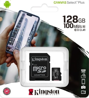 Karta pamięci Kingston Canvas Select Plus 128GB