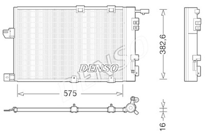 DENSO КОНДЕНСАТОР КОНДИЦІОНЕРА OPEL ASTRA G ASTRA H ZAFIRA A 1.2-2.2