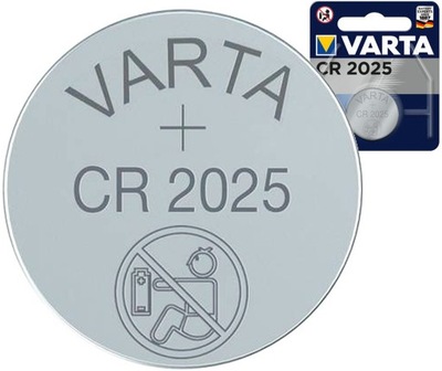 VARTA bateria guzikowa litowa CR2025 3V 1szt