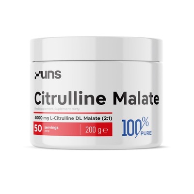 UNS CITRULLINE MALATE 200g JABŁCZAN CYTRULINY