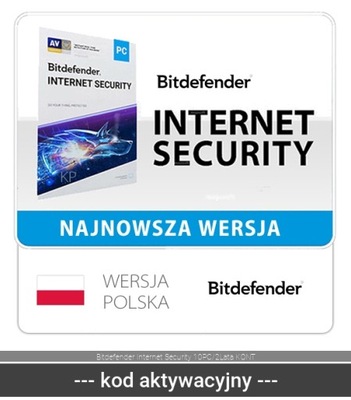 Bitdefender Internet Security 10PC/2Lata KONT