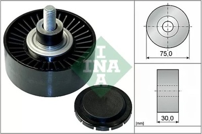 INA 532 0751 10 ROLLO KIERUNKOWA / PROWADZACA, CORREA DE CUÑA ZEBATY  