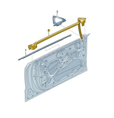 Прокладка уплотнитель стекло левая внутренняя audi q8 sq8 rsq8 оригинал фото №1
