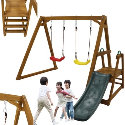 HUŚTAWKA OGRODOWA DLA DZIECI DZIECIĘCA STELAŻ GNIAZDO ŚLIZG