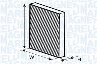 MAGNETI MARELLI BCF145 FILTRO DE CABINA  