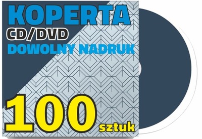 KOPERTY na płyty CD DVD z nadrukiem 100 sztuk