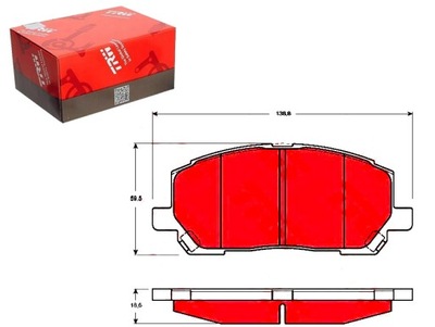 Trw gdb3286 набір гальмівних колодок гальмівних, гальма дискові фото №1