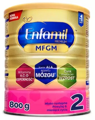 Enfamil Premium 2 MFGM Mleko następne 6msc 800g