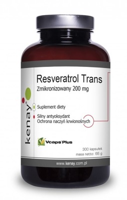KENAY Zmikronizowany Resveratrol 200 mg (300 kaps.)