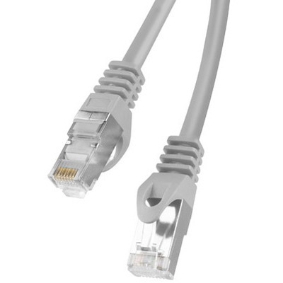 Kabel 10m sieciowy RJ45 kat.6 FTP patchcord szary