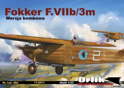 ORLIK - Samolot bombowy Fokker F.VIIb/3m