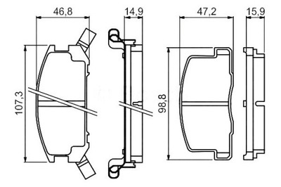 КОЛОДКИ ТОРМОЗНЫЕ TOYOTA MR 2 I MR 2 II MR 2 III 1.