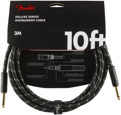 FENDER DELUXE 10 ANGL INST CBL BTWD KABEL GITAROWY 3m PRZEWÓD JACK