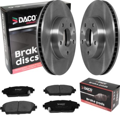 Гальмівні диски i гальмівні колодки daco germany mazda 3 13- перед фото №1
