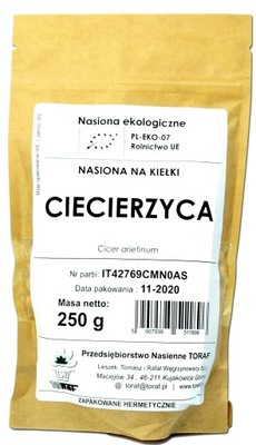 BIO Kiełki Ciecierzycy Ekologiczne Nasiona 250g